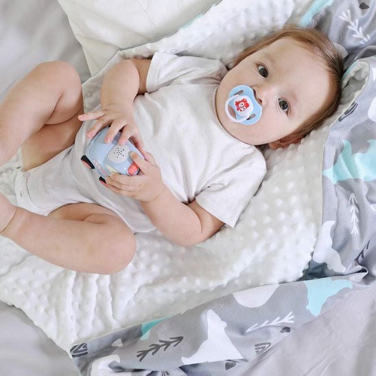 couverture-bébé-motif-ours-polaire